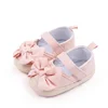 Baby Girls Shoe Soft Soles Non-slip Butterfly Knot Fashion Outdoor Solid Color Infant Newborns Crib First Walkers Princess Shoes 3