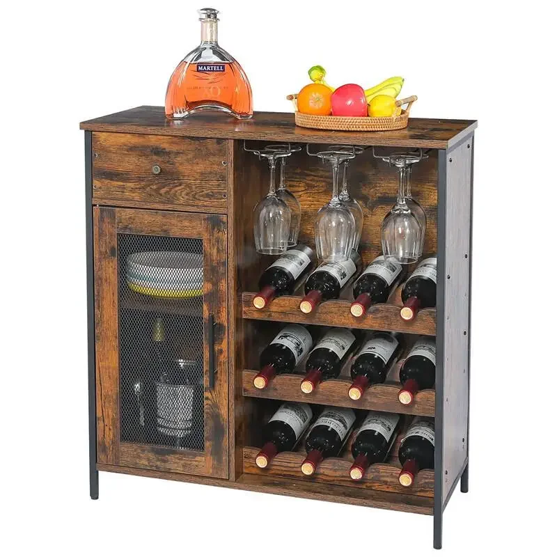 Living Room Bar House Decoration Furniture Wooden Antique Wine Cabinet home wine bar display storage cabinet with door