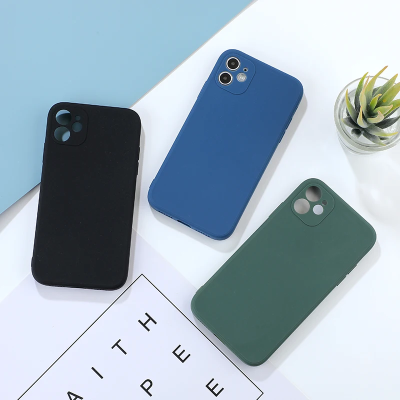Silicone Candy Protective Phone Case with New Lens Design