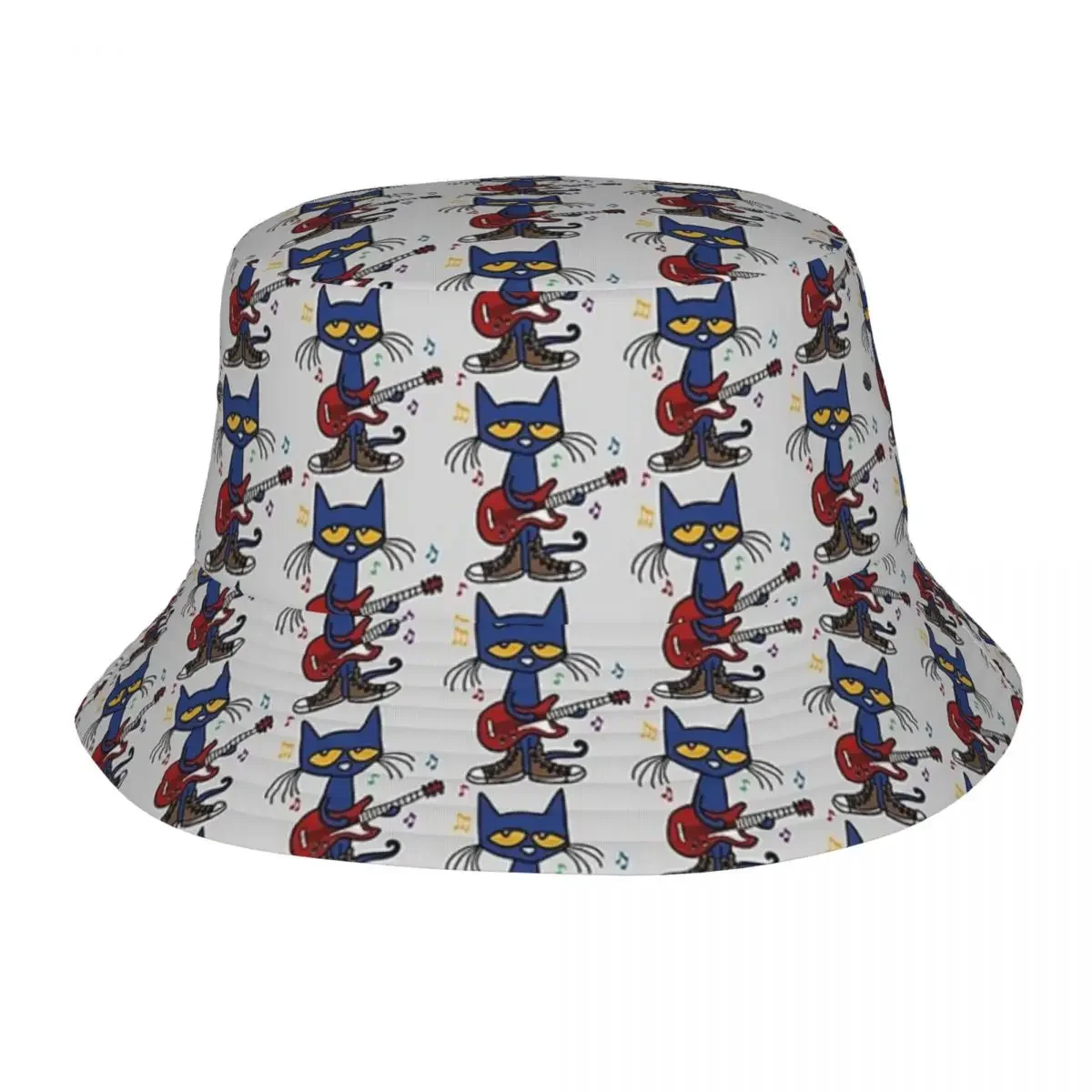 Pete The Cat Singing Bucket Hats Panama For Man Woman Bob Hats Outdoor Cappelli Da Pescatore Reversibili Per La Pesca Estiva Berretti Unisex