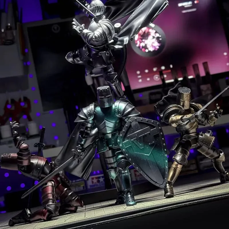 Medieval Knight  Lucky 13 Doll Figure Movable Joint Puppet Joint Building Block 3D Assembled Boy Toys Gifts Building Blocks Kids