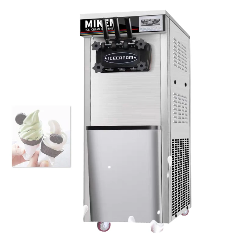 

Ice Cream Maker Fully Automatic Soft Ice Cream Machine Vertical Sundae Ice-cream Making Machine Commercial 220.110V / 50.60HZ