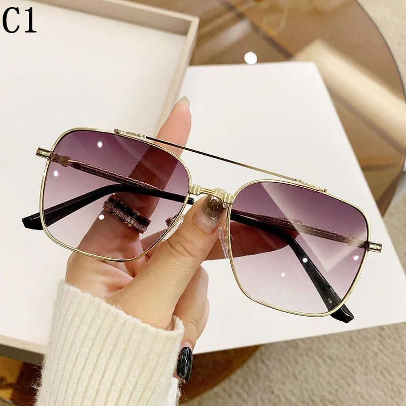 2024 New Square Sunglasses Women Trendy Vintage Fashion Glasses