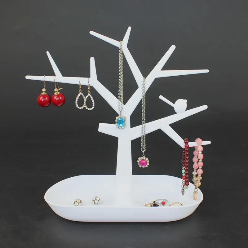 Rotating Jewelry Display Stand Pendant Necklace Earrings Display