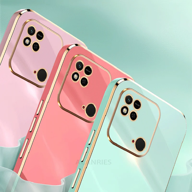 Luxury Silicone Plating Ring Holder Stand Case for Premium Protection, Redmi Series