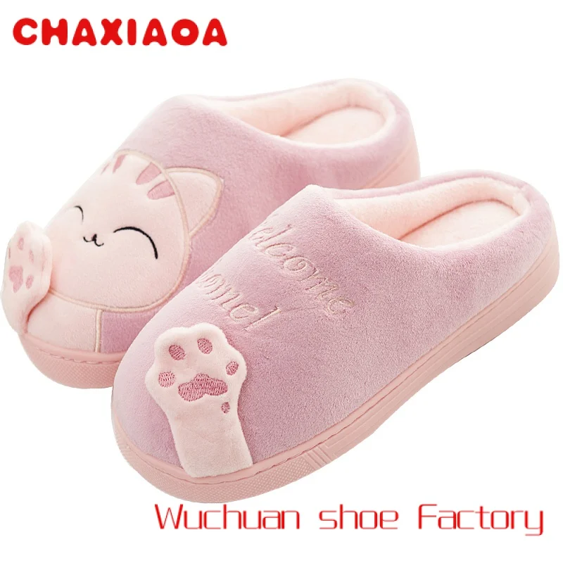 

Hot Sale cute Cartoon cute home Women slippers fluffy soft Plush Winter Warm Indoor Bedroom Slippers