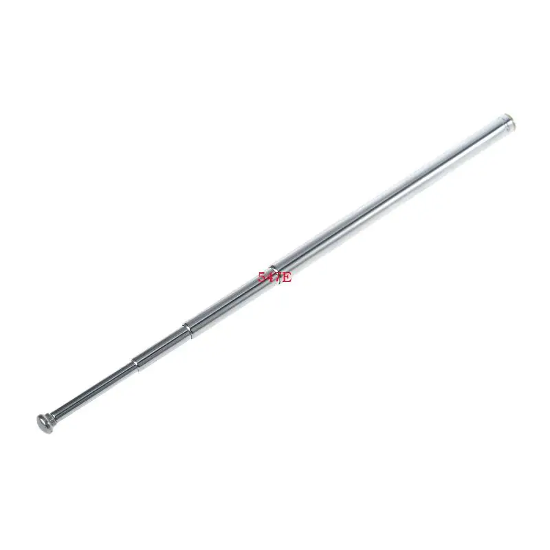 547E Stainless Steel 5 Section Telescoping Aerial Antenna Radio Universal HDTV Radio Telescopic Aerial Antenna Adapter