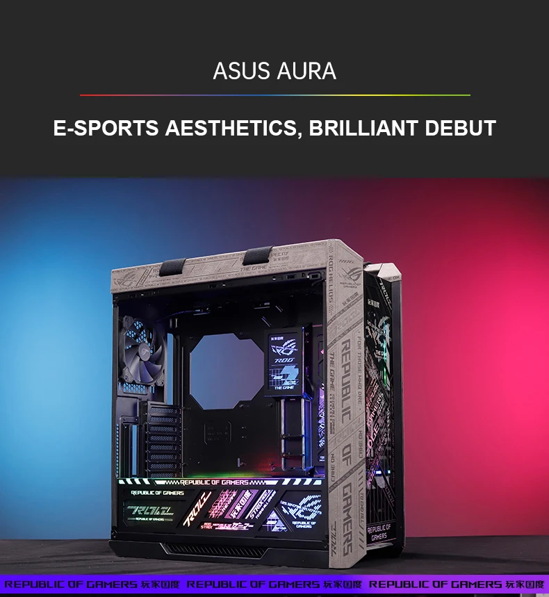 de Iluminação ARGB, Strix Helios PC MOD, Painel Decorativo, GX601