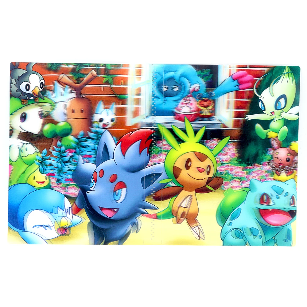 Pokemon Album 3D Holographic 240pcs Pikachu Charizard Shining Map Collections Notebook Binder Folder Holder Book Cards Protector