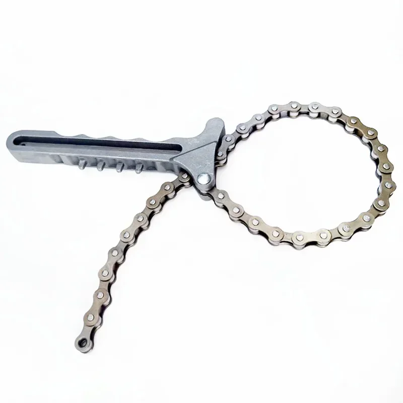 Adjustable Car Engine Oil Filter Chain Grip Key Wrench Remover Tools Car Repair Tools oil filter wrench
