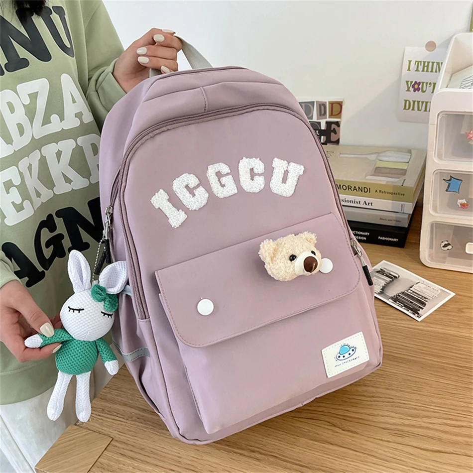 Mini Women Backpack Girls School Bag Waterproof Korean Casual Cute Pack  Straps | eBay