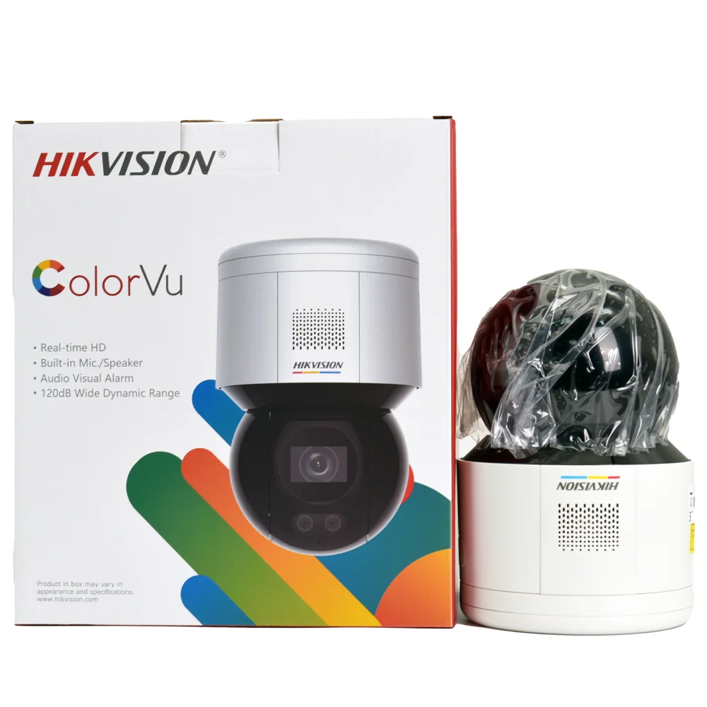 Hikvision IP 카메라, 4MP ColorVu PT 스피드 돔 DS-2DE3A400BW-DE, PoE DS-2DE3A400BW-DE W 와이파이 내장 마이크 스피커, 브래킷 포함