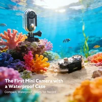 POV Camera 4K Action Cameras Mini Magnetic Clipcam Waterproof Case Pocket Bodycam Ultra HD WiFi Mobile App for Instant Sharing