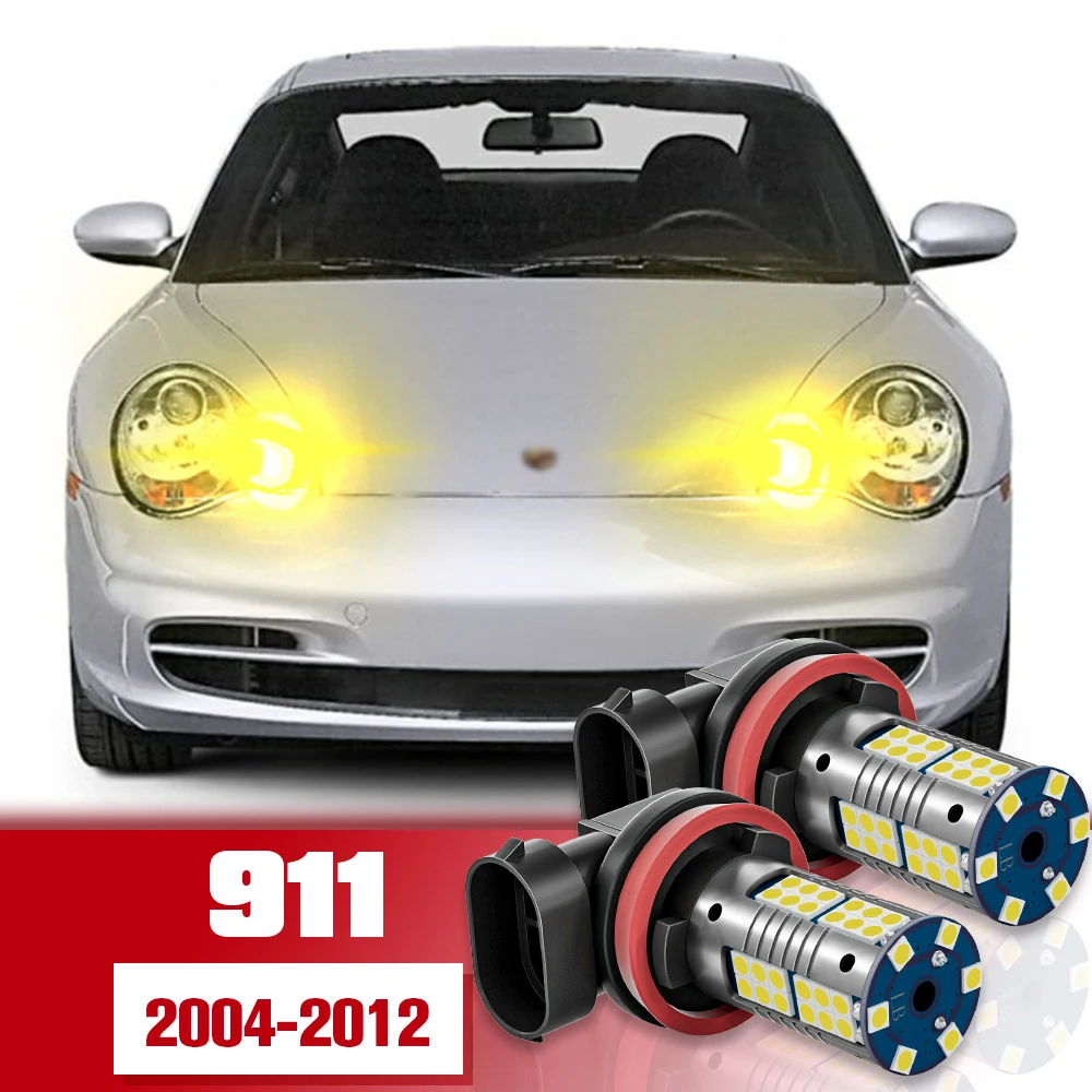 

Front Fog Light Accessories 2pcs LED Bulb Lamp For Porsche 911 997 2004 2005 2006 2007 2008 2009 2010 2011 2012