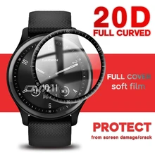 

20D Screen Protector for Garmin Move Sport Smart Watch Full Coverage Curved edge Anti-scratch Soft Protective Film (Not Glass)