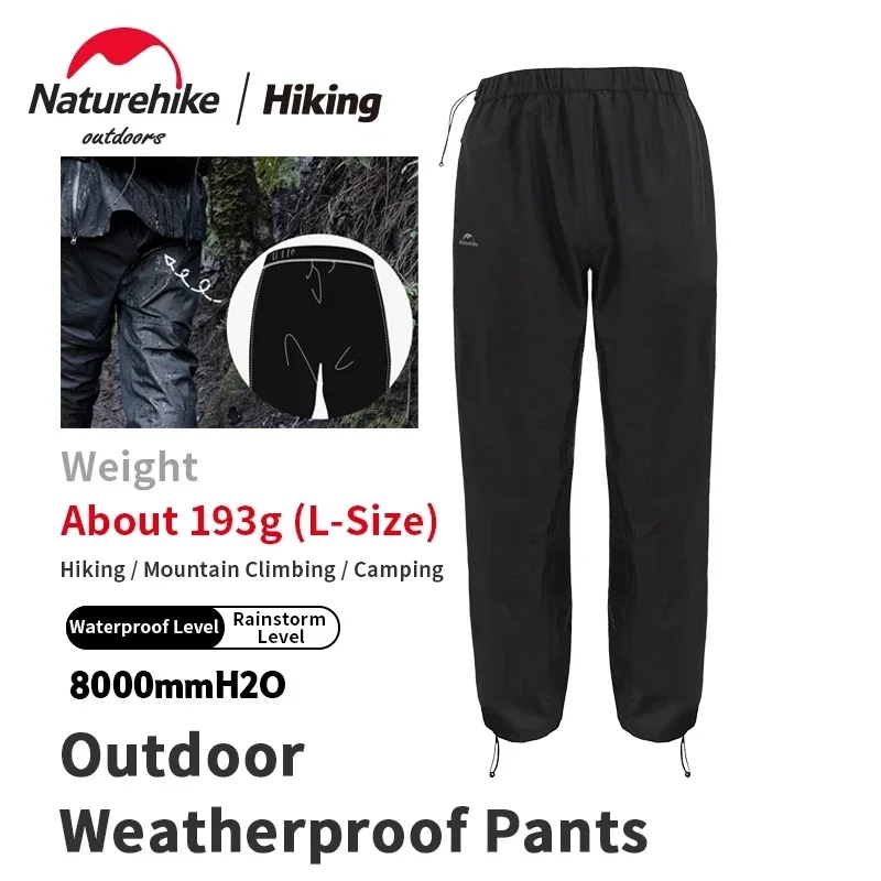 Naturehike Upgraded Outdoor Windproof Rainproof Pants Men Outdoor