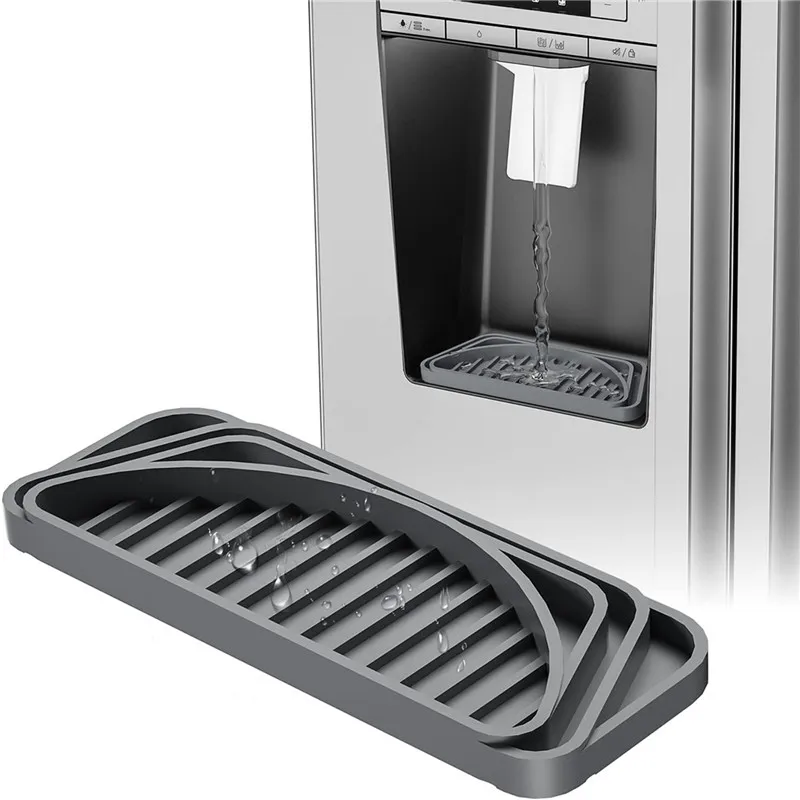 Drainage Leakproof Drip Pan Food Grade Silicone Water Catcher Tray Refrigerator Drip Pan Silicone Material For Fridges 2