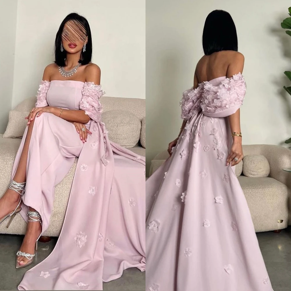 prom dress saudi arabia simple modern style formal evening one shoulder a line pleat satin bespoke occasion dresses Prom Dress Saudi Arabia Simple Modern Style Formal Evening Off The Shoulder A-line Appliques Satin Bespoke Occasion Dresses