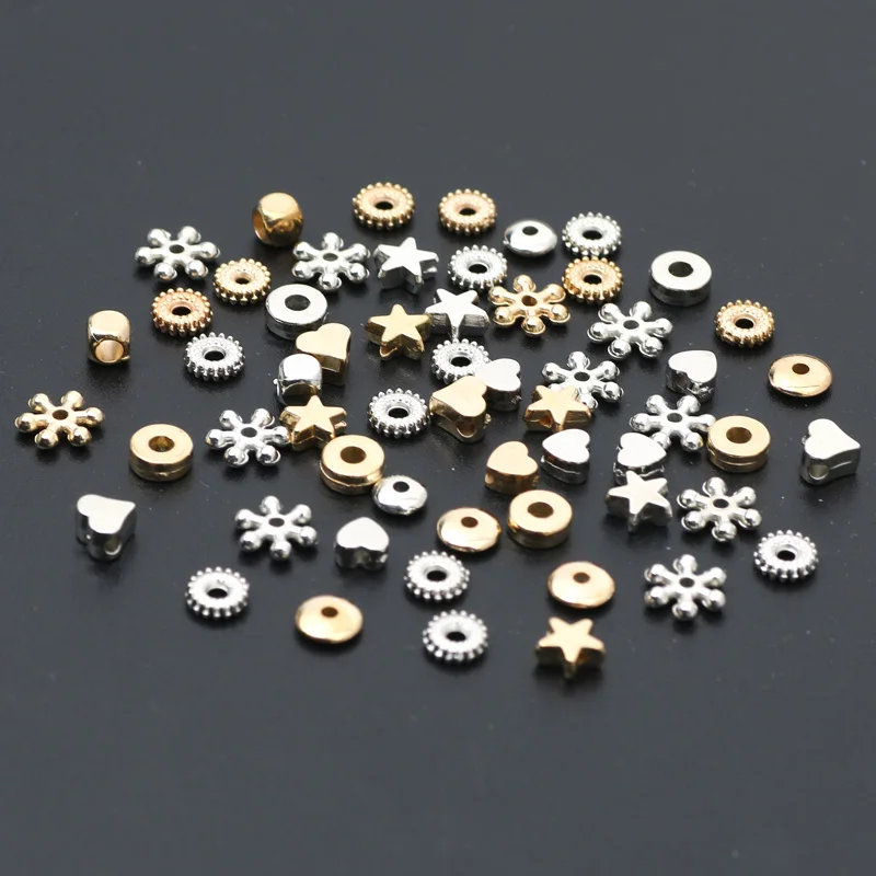 Versatile CCB Charm Spacer Beads - 100pcs Flat Round