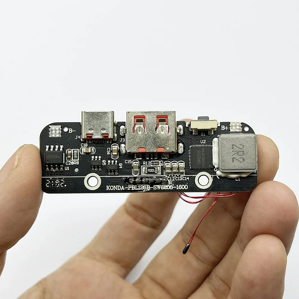 LED USB C 타입 QC 4.0 3.0 PD SW6208 고속 충전 보드, 리튬 리튬 이온 배터리용 고속 충전기 모듈, DIY 보조베터리, 5V-12V