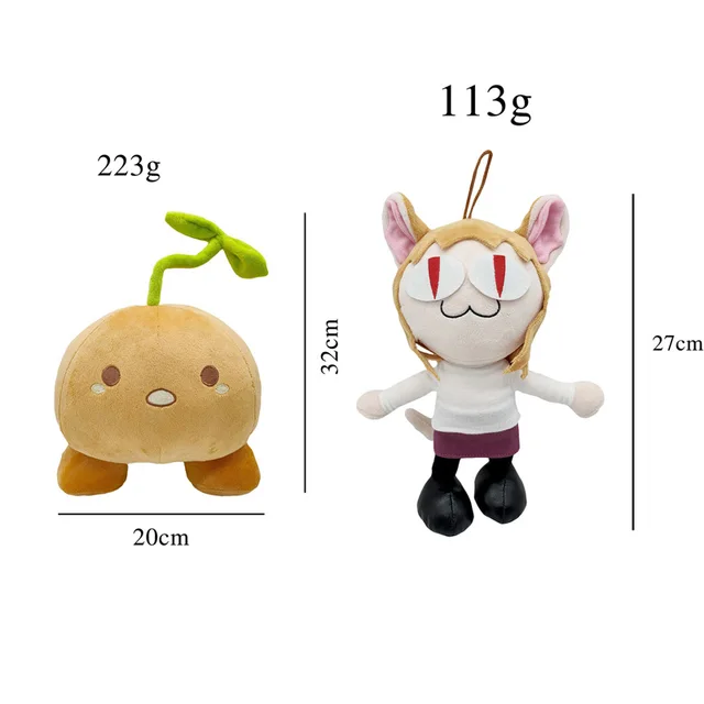 27cm Fnf Neco Arc Plush Cat Toys Doll Cartoon Plushies Pillow