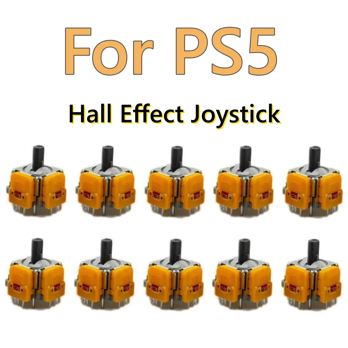 10Pcs Replacement Hall Effect Joystick 3D Analog Sensor Thumb Stick Rocker Module for PS5/PS4/Xbox Switch Controller Repair Part