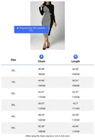 Plus Size Women Elegant Dress Thousand-Bird Lattice Color Contrast Printed Long-Sleeved OL Commuter Wind Bag Hip Elastic Dress - Image 4