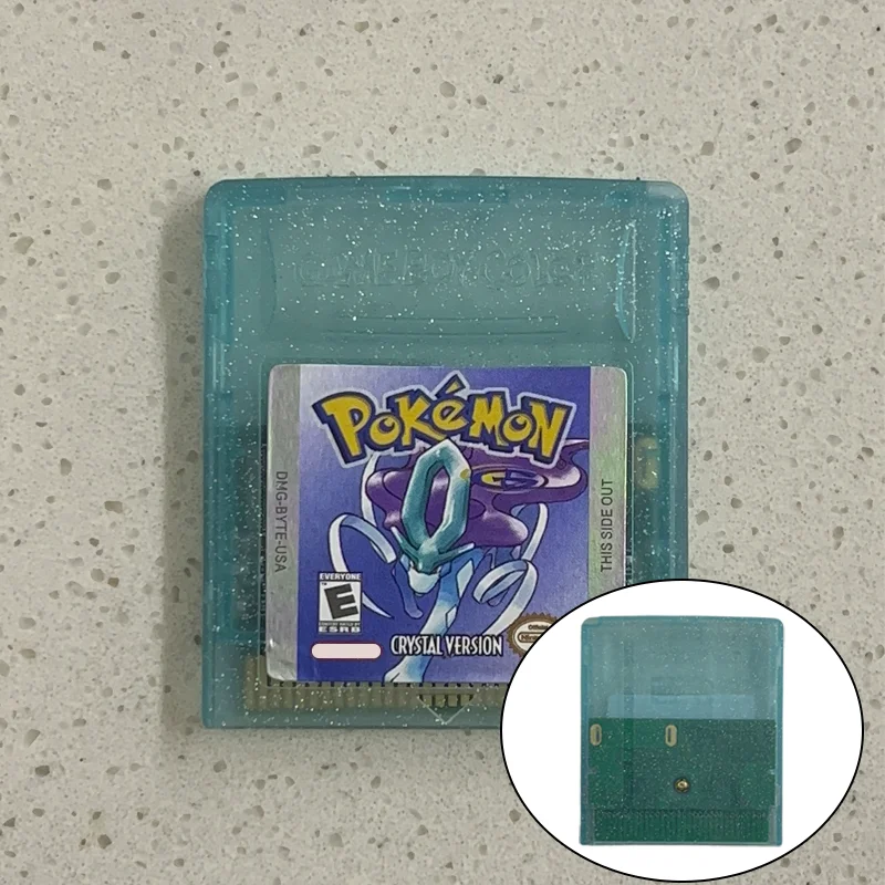 GBC Pokemon Series Game Cartridge 16-Bit Video Game Console Card Blue  Crystal Green Gold Red Silver Yellow English for GBC/GBA - AliExpress