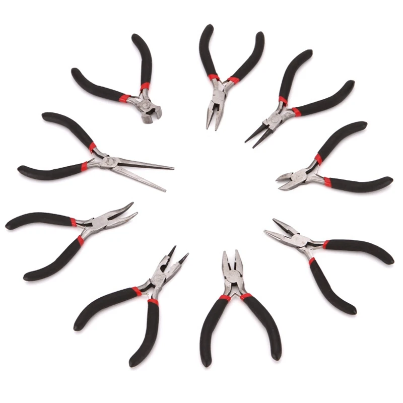 

10Pcs Jewelry Making Pliers Tools Kit Jewelry Pliers Set - Pliers For Jewelry Making Supplies, Jewelry Repair, Crafts