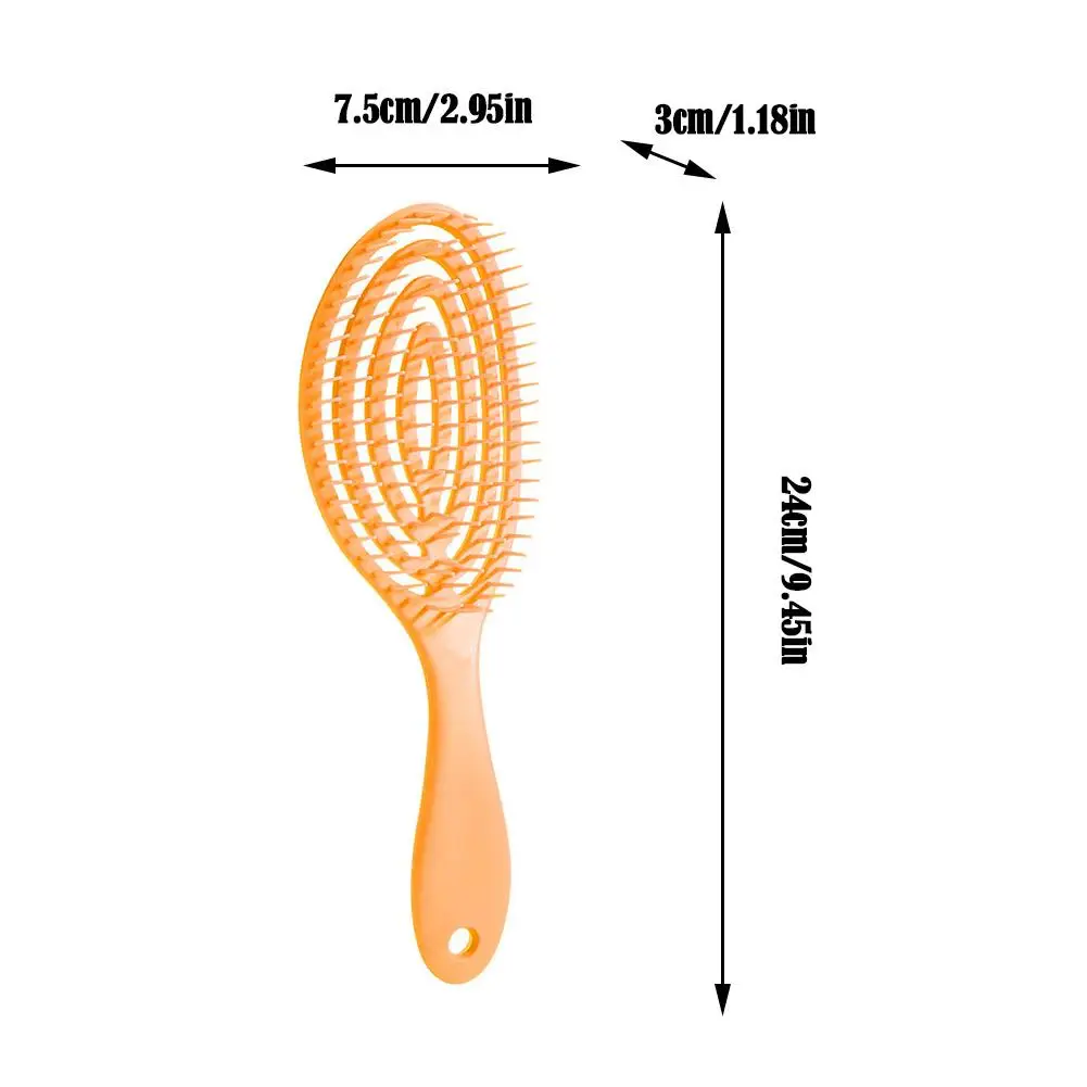 1개 마사지 헤어 빗 젖은 머리 브러시 살롱 여성 헤어드레싱 도구 엉킴 방지 헤어브러시 젖은 머리와 마른 머리용 살롱 이발사 헤어 스타일링 도구