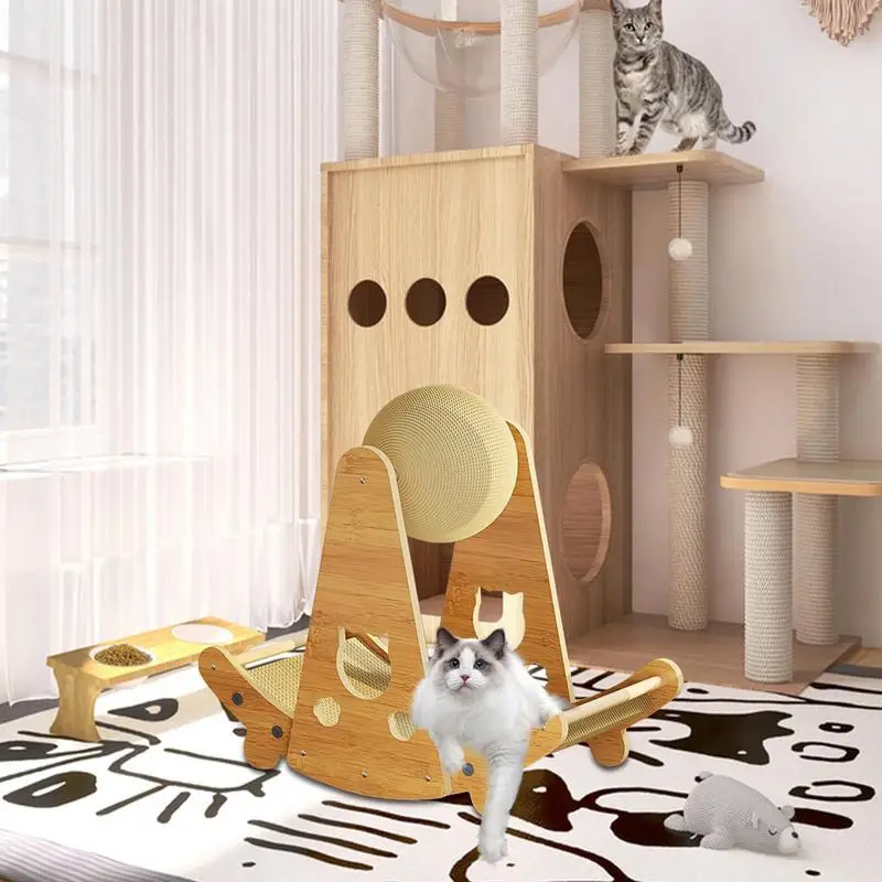 Когтеточка 3 в 1, картонная Когтеточка для кошек, прочная, для отдыха в мебели