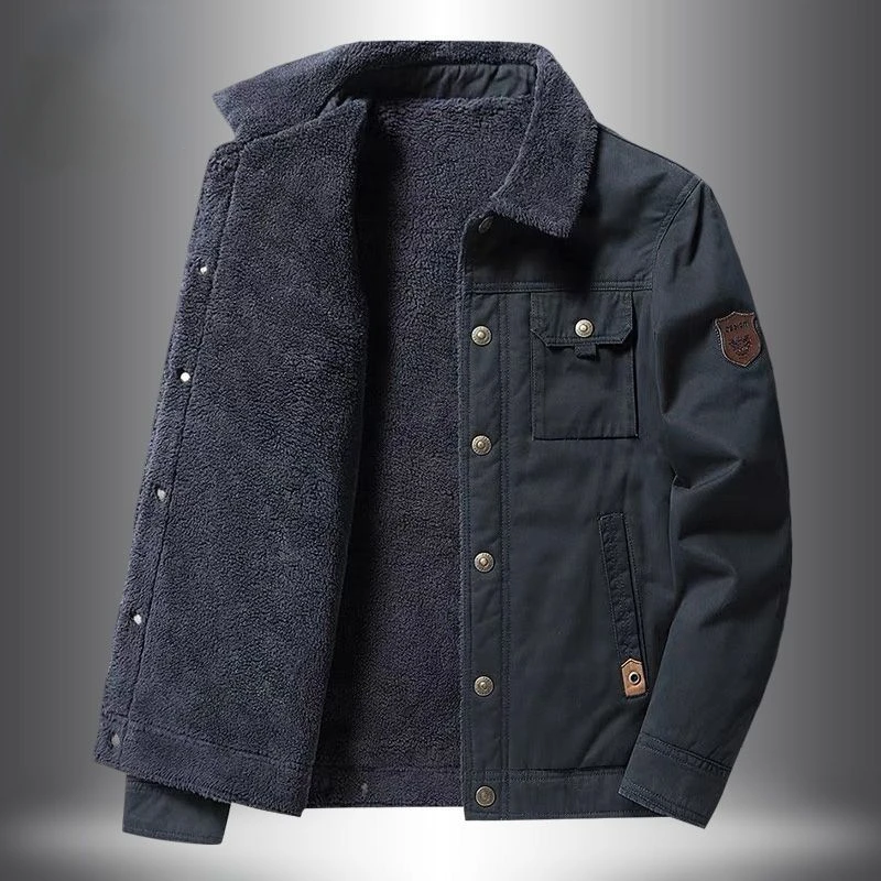 Winter Men Cotton Jacket Fleece Coat Warm Bomber Jacket Windbreaker Brand Men's Clothing Thick Parka Hooded Plus Size Outerwear