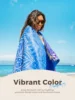 Diveblues Microfiber Beach Towel Fast Drying, Extra Large  Sand Free Beach Towel Super Lightweight Towels for Yoga Gym Sports 4