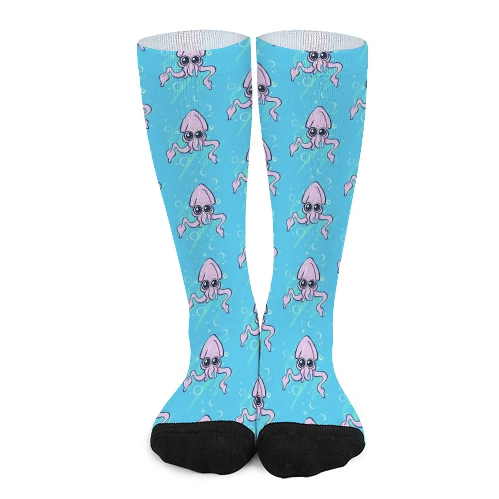 Lil Squidy Socks Funny socks Compression stockings valentines day gift for boyfriend long socks man