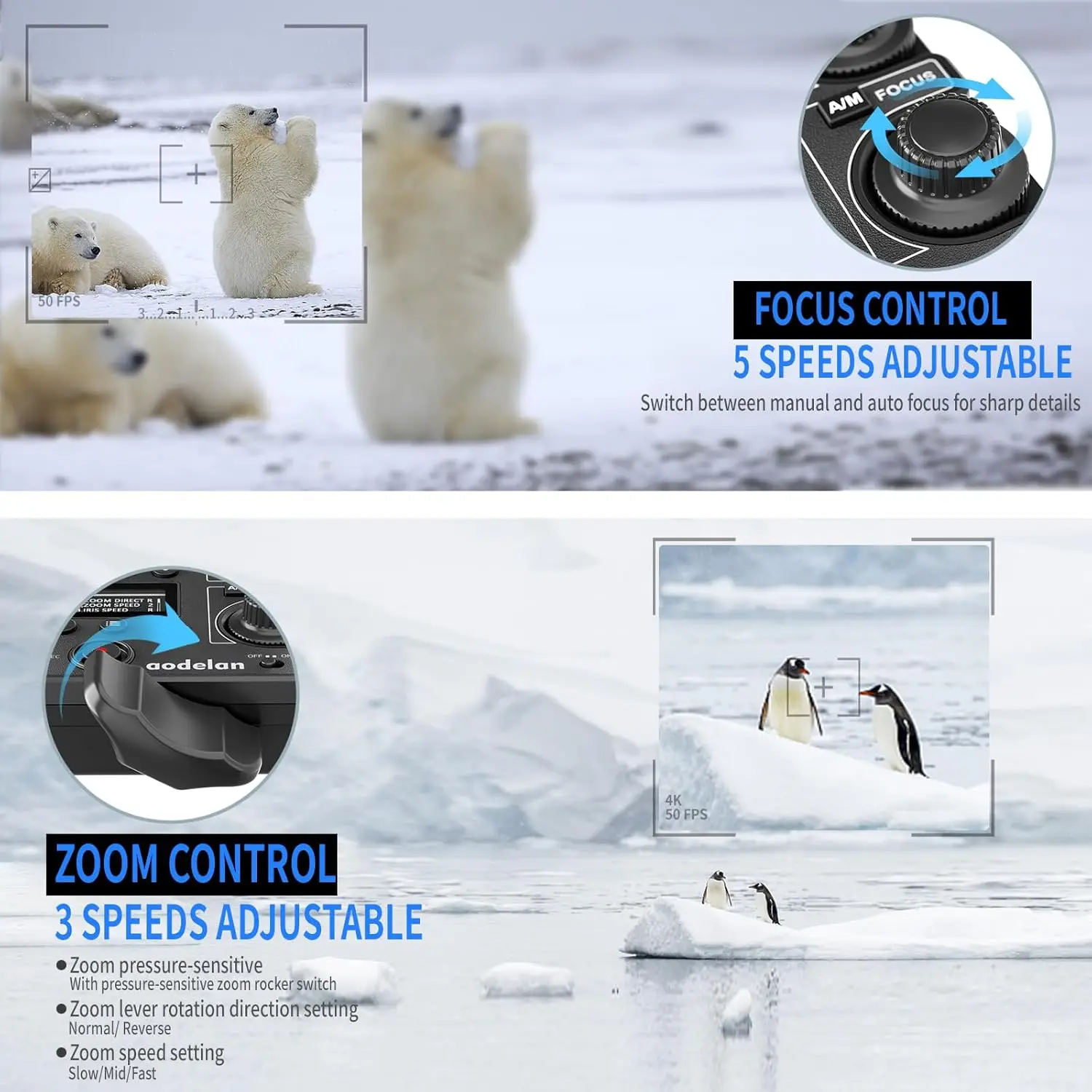 Sony ビデオカメラ Lanc ズーム コントローラー用 ZC-4 は、Sony RM