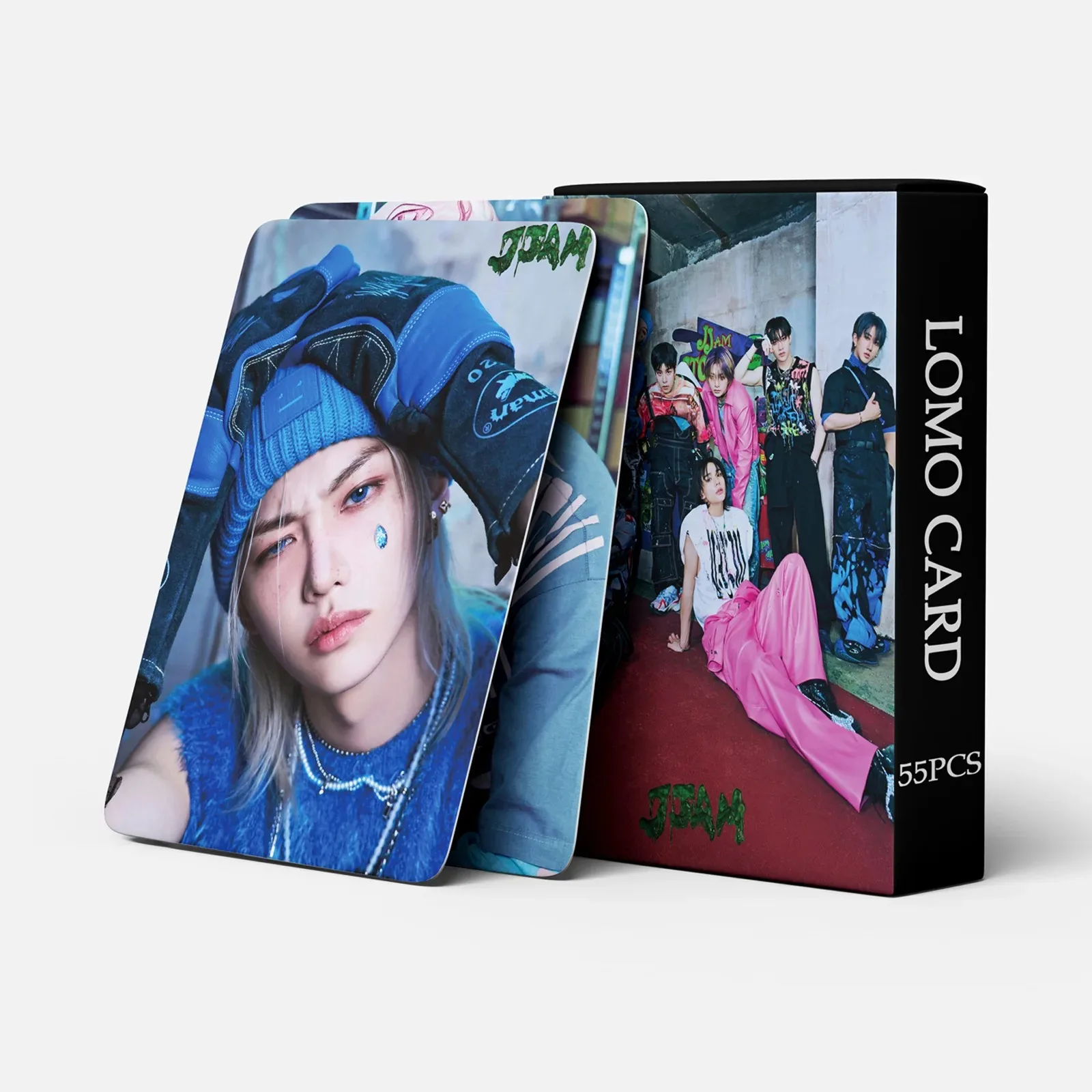 55Pcs/Set Kpop New Ablum JJAM Lomo Card Hyunjin Felix I.N HD Photo Print Pictures Photocard for Fans Collection Postcards Gifts
