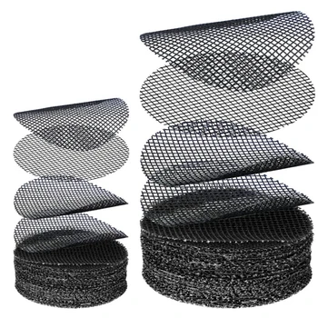 100Pcs Flower Pot Hole Mesh Pad Round Drainage Holes Screens Mat Prevent Soil Loss For Garden Plant Bonsai Bottom Grid Gasket