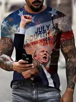 Trump Hooded Suit 2024 July 4 Independence Day Hoodies Sweatpan Set Trump Fans Summer Long Sleeve 2 Piece Men Women Clothing 2