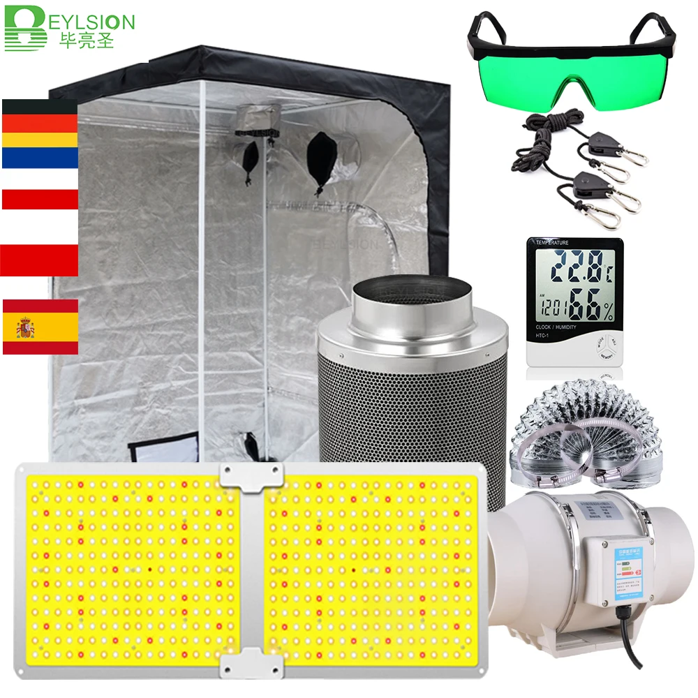BEYLSION 600W-1200WMAX Quantum Board Grow Light Set Grow Tent LED Kit Lamps Parts Plant Lightings Indoor Hydroponics Accessories