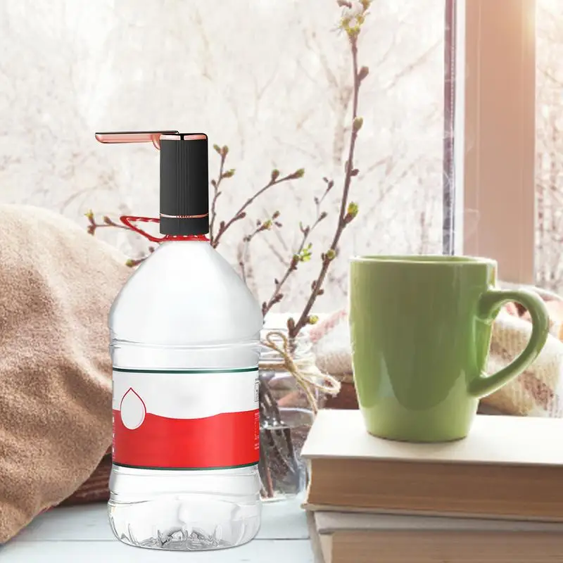Electric Water Bottle Pump USB Charging Water Bottle Dispenser Bottled Drinking Pump Foldable for Outdoor