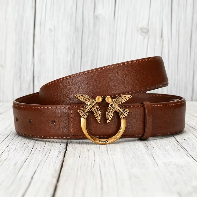 Ceinture pour femme Pinko, accessoire de mode luxueux et minimaliste avec perles, idéal pour les trajets quotidiens et les rendez-vous, état vintage 1