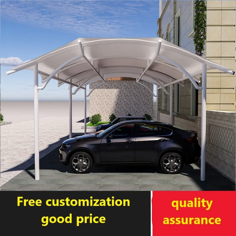 Tenda Da Sole Per Auto Con Pellicola Estensibile Per Tettoia Per Parcheggio Domestico Con Struttura A Membrana Per Esterni
