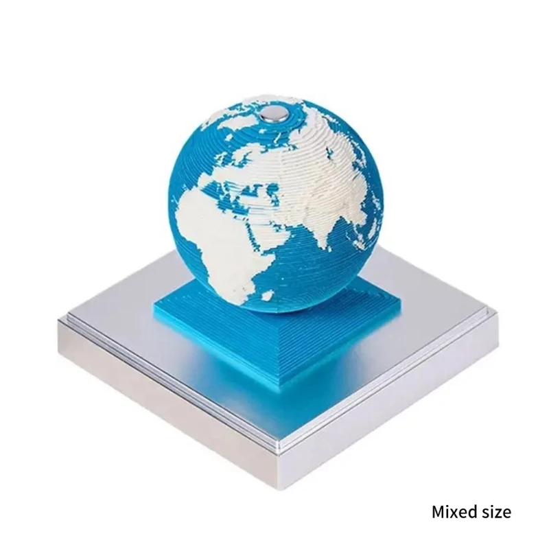 3D Earth Desk Calendar Memo Pad 12 Month Scheduler Notepad Paperwill Earth Block Paper Earth Model Sculpture Gift 2024 images - 6