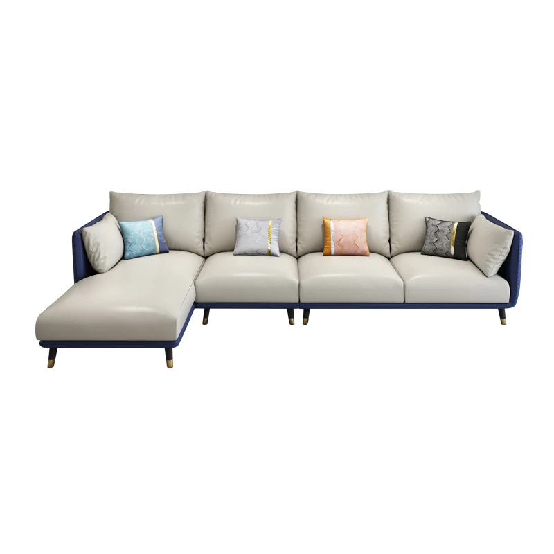 

Leather Sofa Living Room Corner Modular Sofa Modern Luxury Furniture