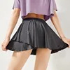 2 in 1 Yoga Shorts High Waist Workout Shorts For Women Fitness Badminton Shorts Gym Quick-dry Dance Tennis Skirt Running Shorts