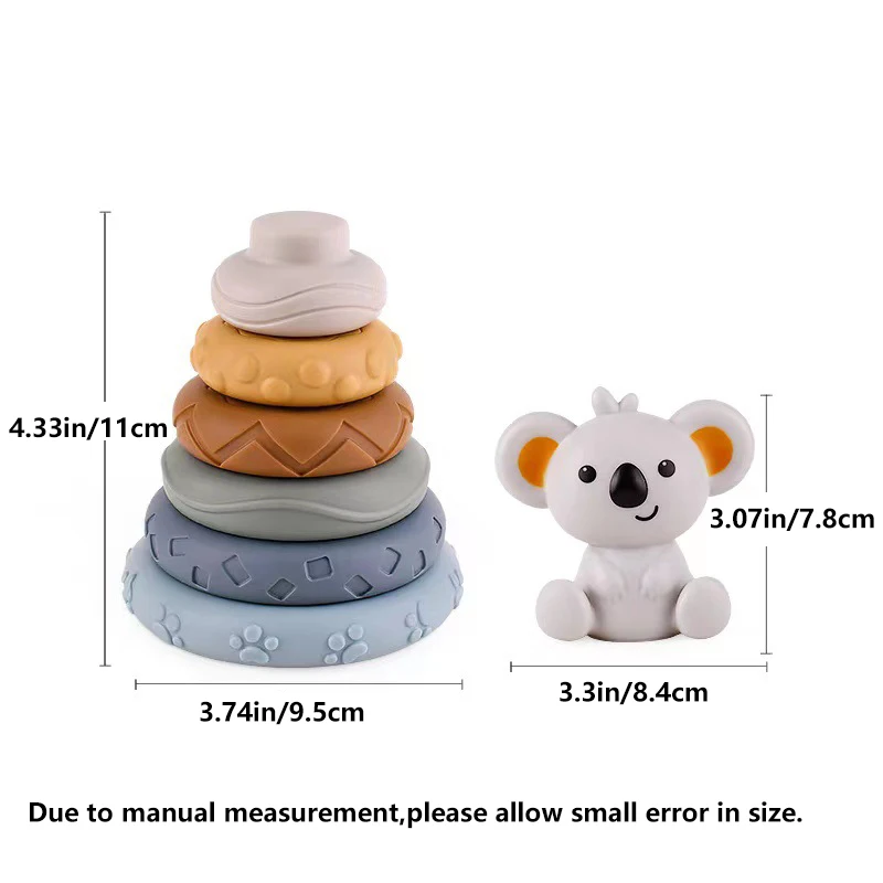 8017 Plastic Baby Kids Teddy Stacking Ring Jumbo Stack Up Educational Toy  5pc, Stacking Rings Toy, प्लास्टिक तोय रिंग्स - Herb'S Wealth, Jetalsar |  ID: 2851064993633