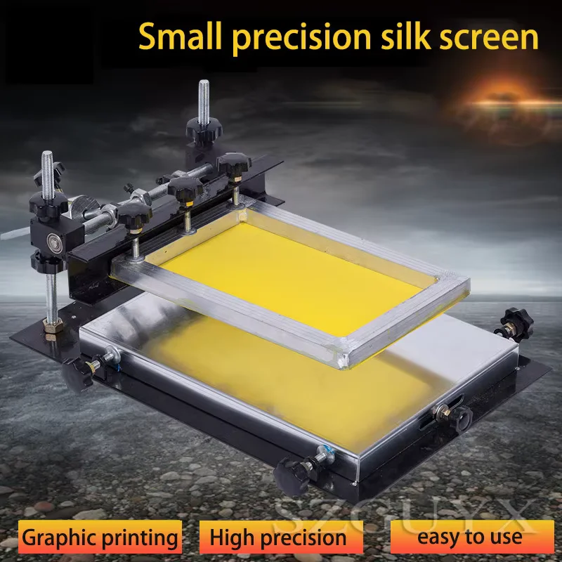 Screen Printing Machine Precision Manual Press Screen Printers T-Shirts Advertising Materials Silk Screening Screenprint Station