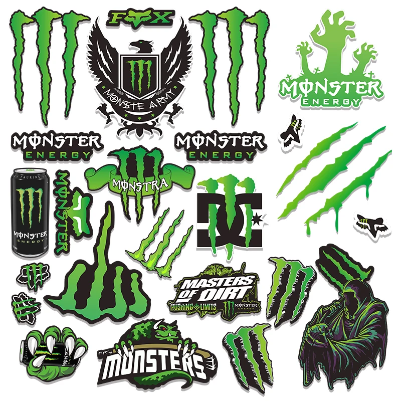 Racing Car Motorcycle Monster Energy 