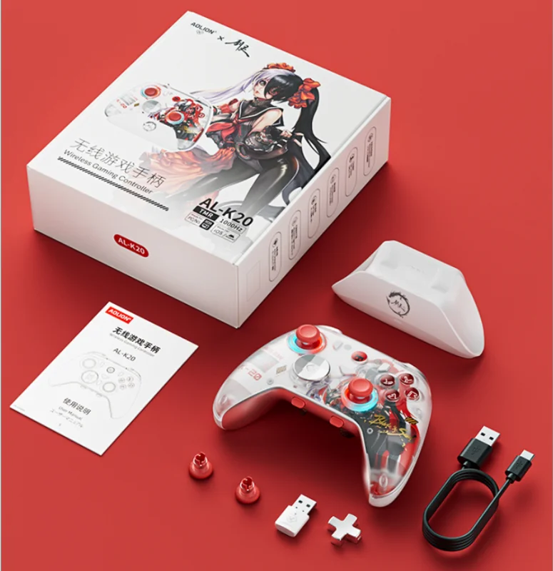 Aolion RGB Wireless Gaming Controller With Charging Dock Gamepad