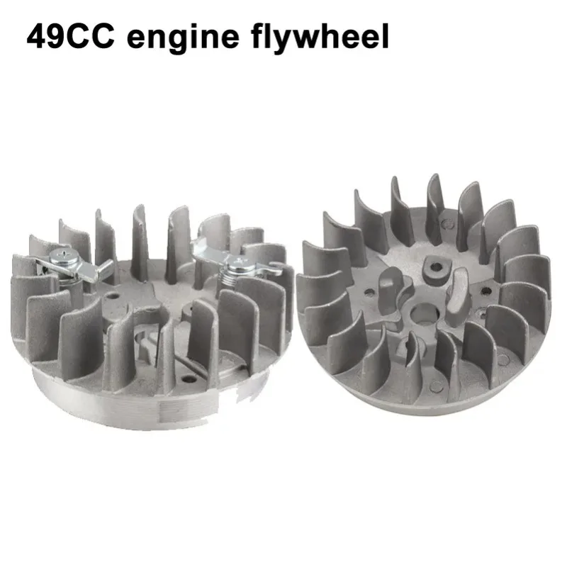 Motorcycle Engine Recoil Pull Starter Flywheel for 2 stroke 47cc 49cc Pocket Bike Chinese Minimoto Mini Moto Kids Dirt Quad ATV